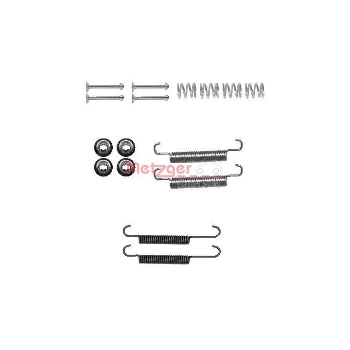 Priedų komplektas, stovėjimo stabdžių trinkelės METZGER 105-0893