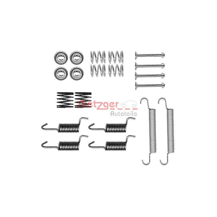 Priedų komplektas, stovėjimo stabdžių trinkelės METZGER 105-0899