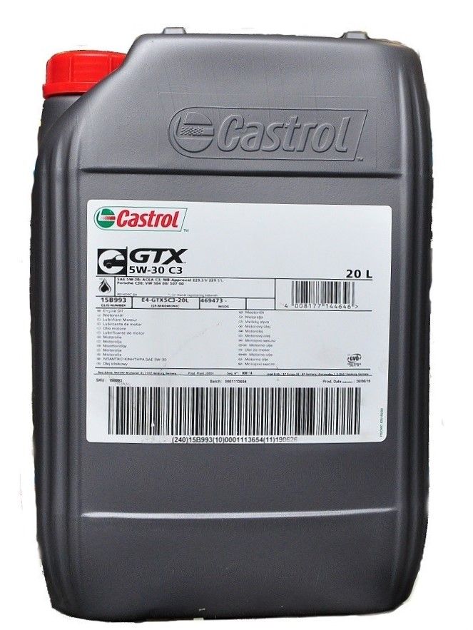 VARIKLIO ALYVA CASTROL GTX 5W30 C3 20L