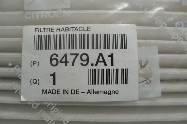 Salono filtras originalus 6479A1