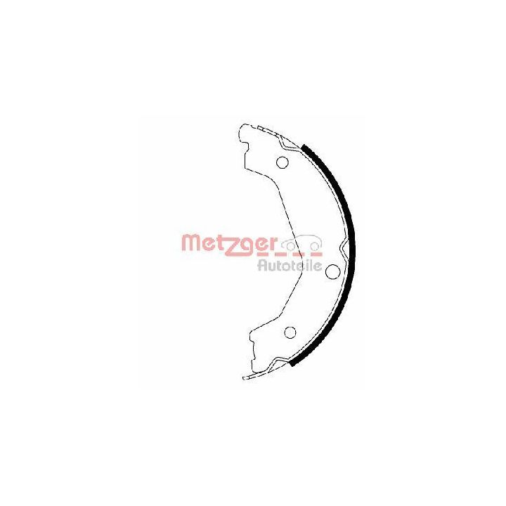 Stabdžių trinkelių komplektas, stovėjimo stabdis METZGER MG 206