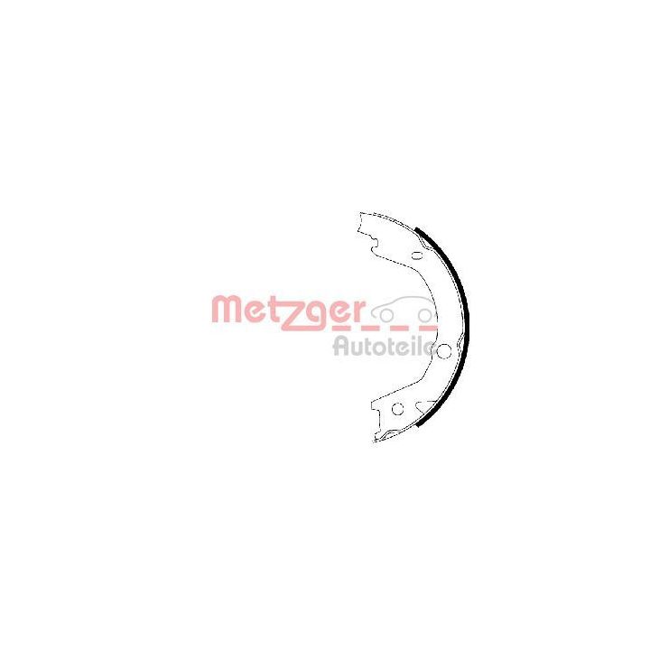 Stabdžių trinkelių komplektas, stovėjimo stabdis METZGER MG 225