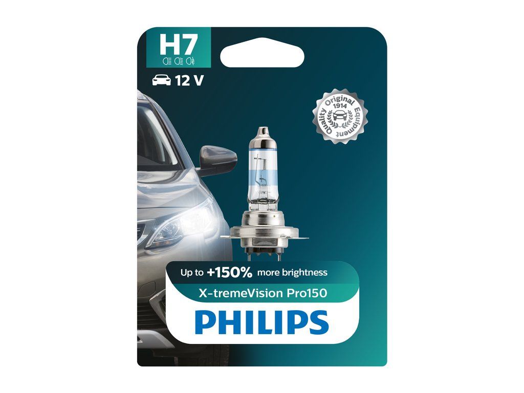 Lemputės PHILIPS H7 X-TREME VISION 12972XVPB1 150 %