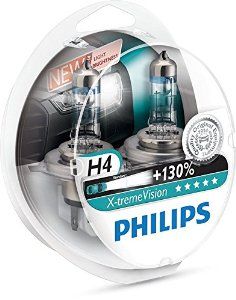 Lemputės PHILIPS H4 12342XV+S2 2 vnt. +130%