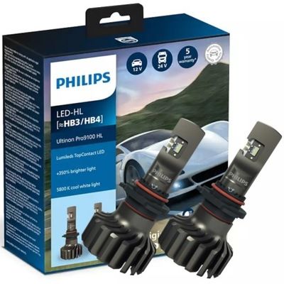 LEMPUTĖS PHILIPS LED ULTINON PRO9100 5800K H7  11972U9100X2  2vnt.