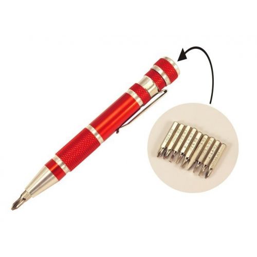 Atsuktuvas kišeninis su antgaliais 9vnt