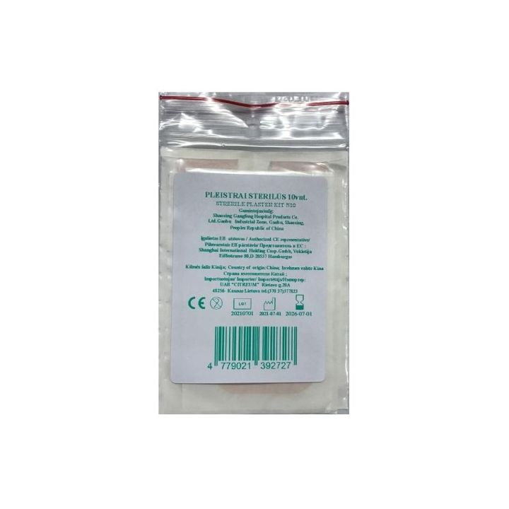 Pirminės pagalbos pleistras N10