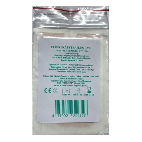 Pirminės pagalbos pleistras N10