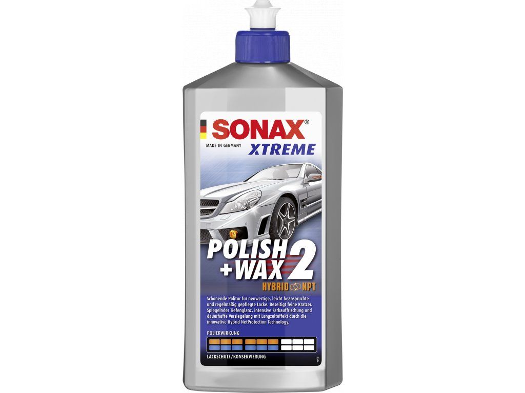 SONAX XTREME POLISH & WAX 2 NANOPRO VAŠKAS POLIRAVIMUI