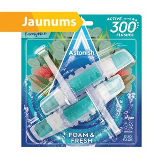ASTONISH WC Pakabinamas valiklis- gaiviklis eukalipto kvapo kvapo 2x40g C2115