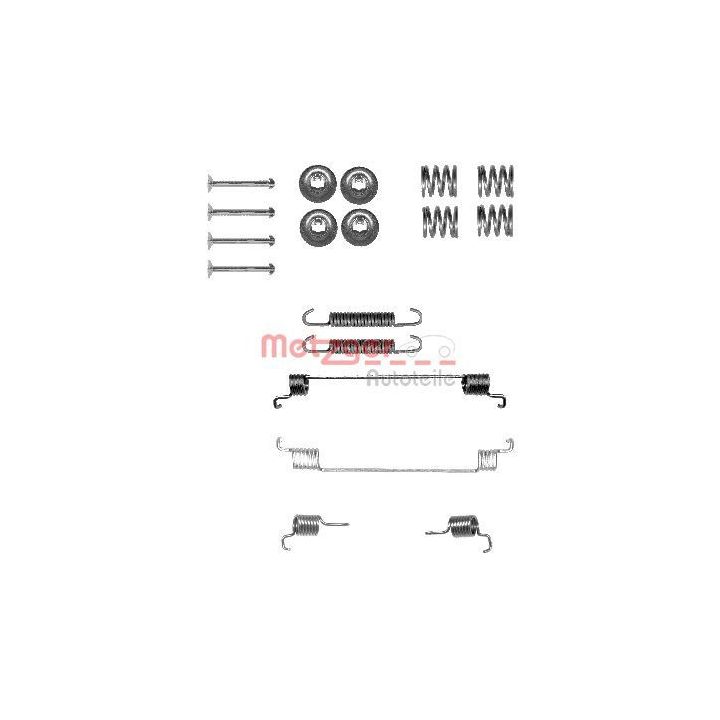 Priedų komplektas, stabdžių trinkelės METZGER 105-0014