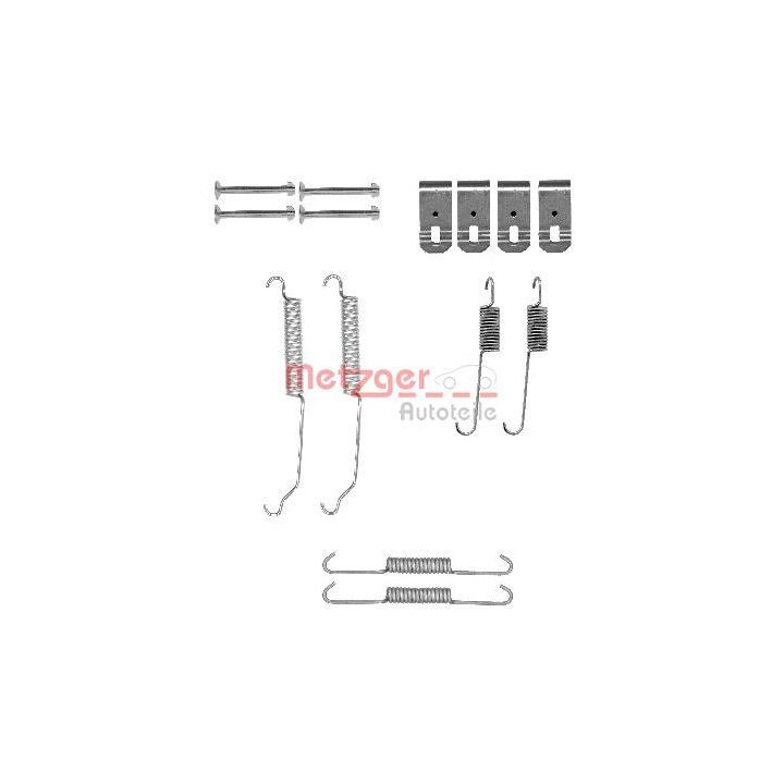 Priedų komplektas, stabdžių trinkelės METZGER 105-0015