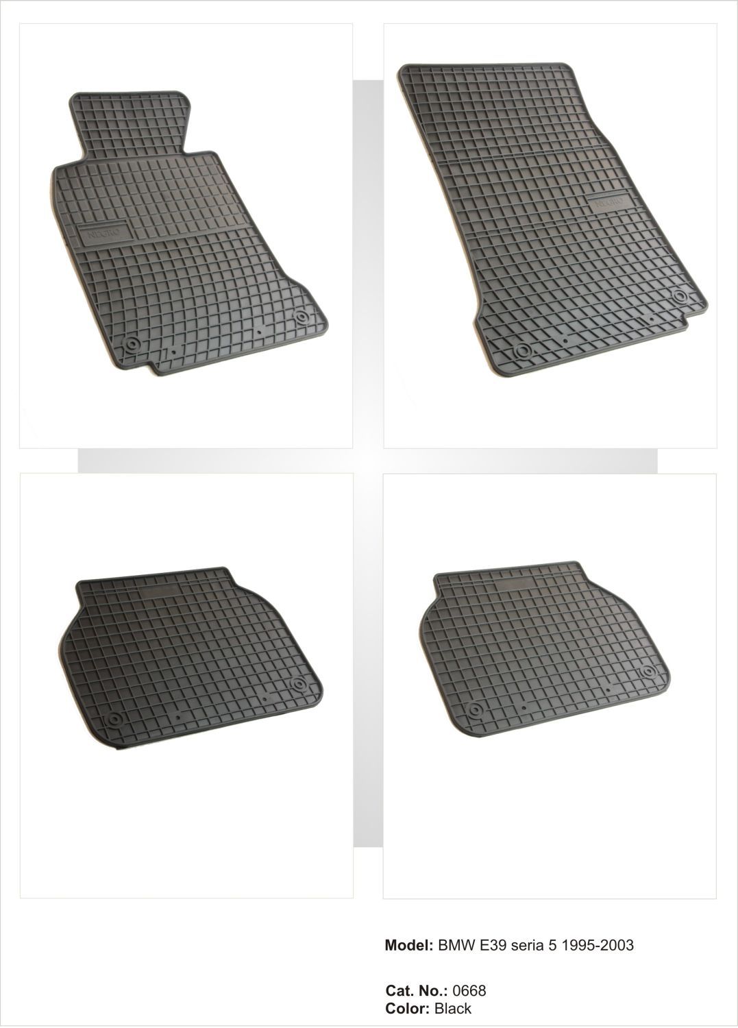 GUMINIAI KILIMĖLIAI BMW 5 E39 1995-2003