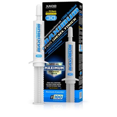 XADO Maximum metalo kondicionierius vairo stiprintuvams ir kitai hidraulinei technikai skirtas krovininėms mašinoms 30 ml(40016)