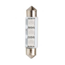 LED L310W C5W 11x36mm 12V balta 3 SMD CANBUS SU AUŠINIMU