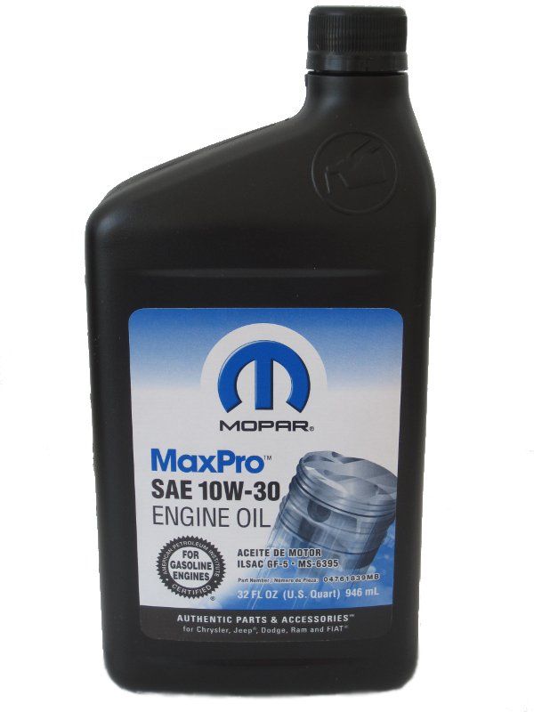 Variklinė alyva MAXPRO 10W30 0.946L  68218930AB