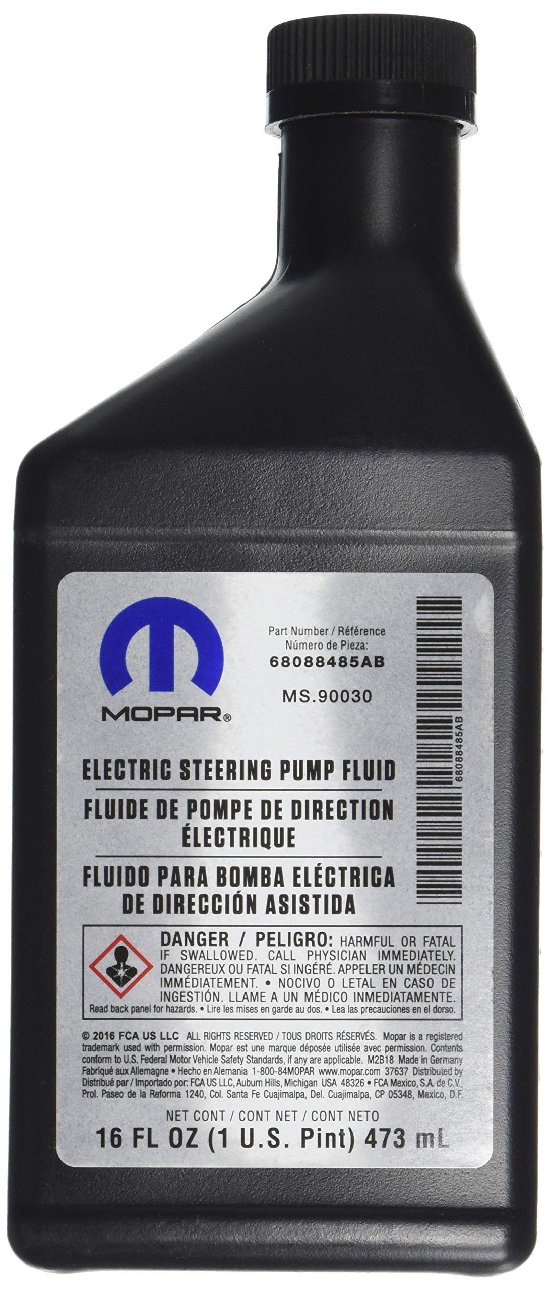 Alyva elektrohidrauliniams vairo stiprintuvams MOPAR 68088485AA 0.473 kg