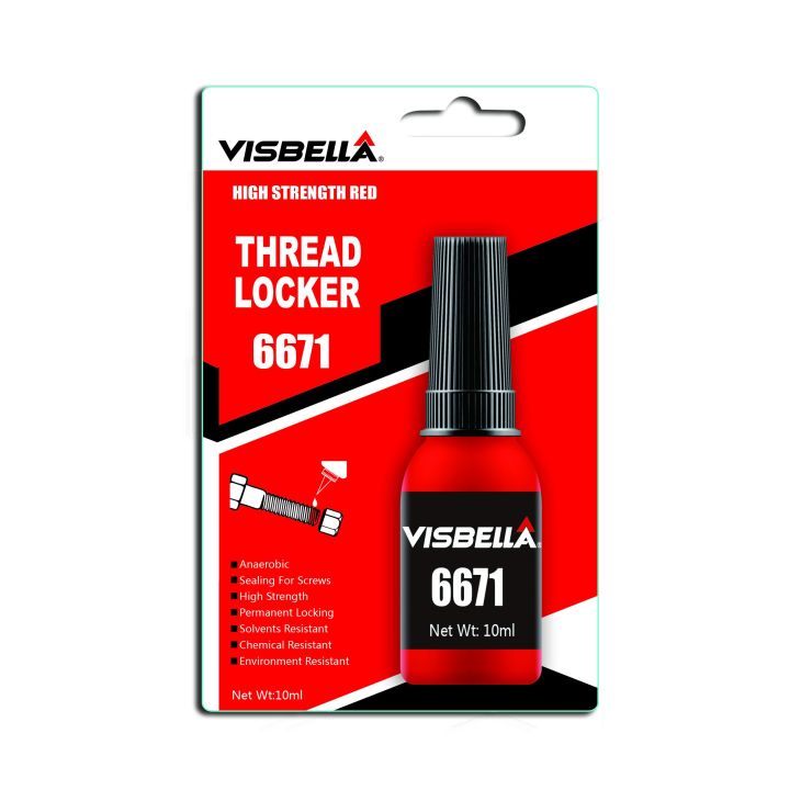 STIPRUS SRIEGIŲ FIKSATORIUS RAUDONAS 10 ML VISBELLA 6671