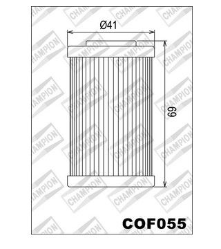 Alyvos filtras moto ( LONG FILTER ) COF055