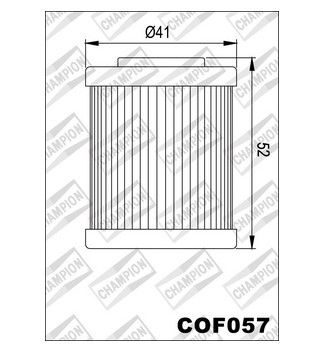 Alyvos filtras moto ( SHORT FILTER ) COF057