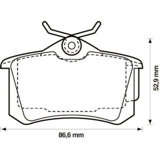 Stabdžių trinkelių rinkinys