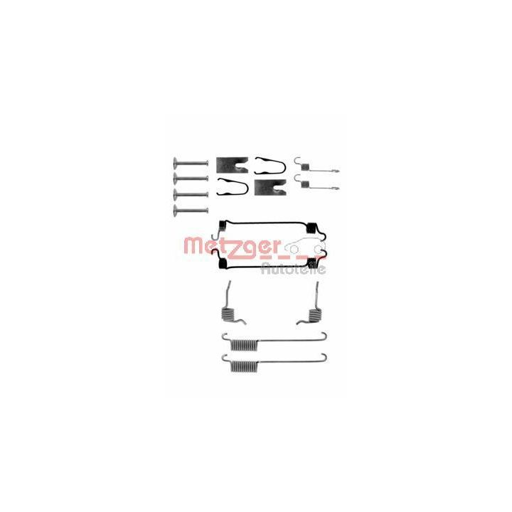 Priedų komplektas, stabdžių trinkelės METZGER 105-0751