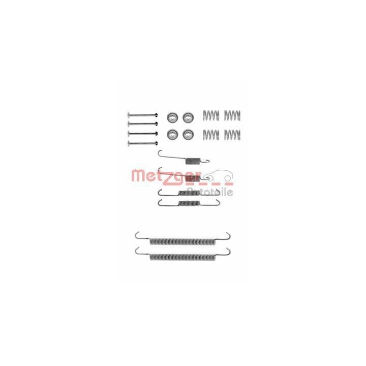 Priedų komplektas, stabdžių trinkelės METZGER 105-0757