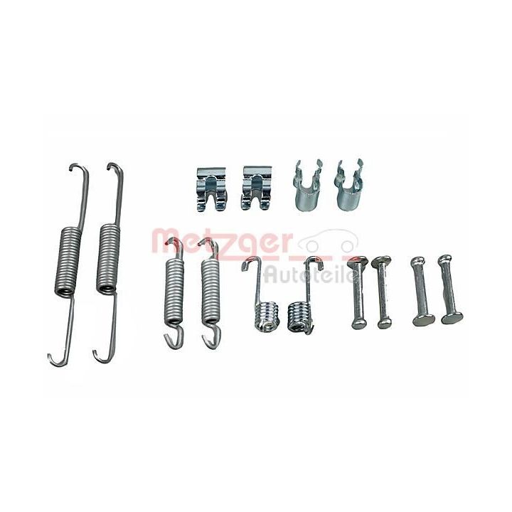 Priedų komplektas, stabdžių trinkelės METZGER 105-0763