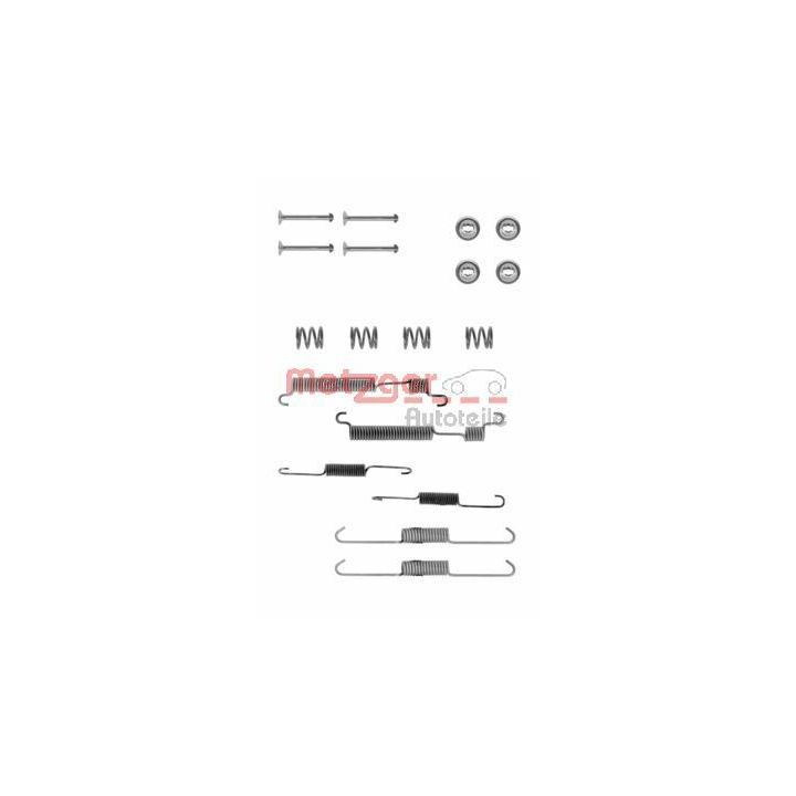 Priedų komplektas, stabdžių trinkelės METZGER 105-0770