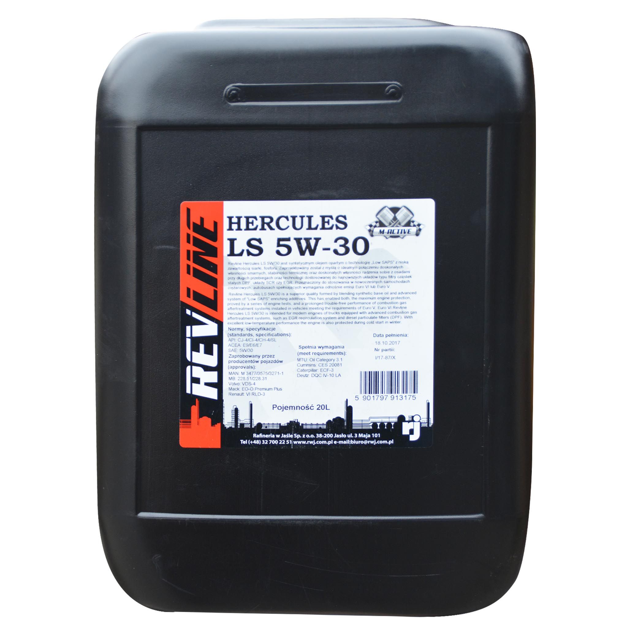 VARIKLIO ALYVA REVLINE HERCULES LS 5W30 20L