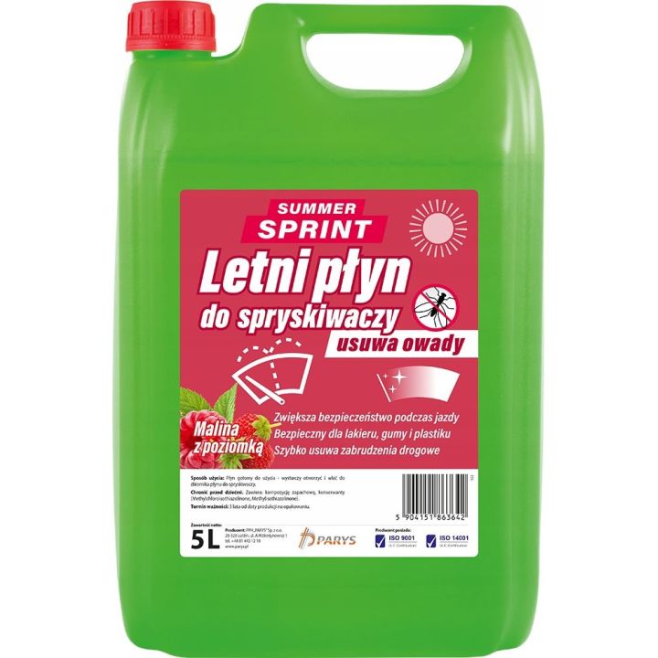 Vasarinis langų skystis PARYS aviečių- braškių kvapo 5L ( prekė nesiunčiama per siuntas )