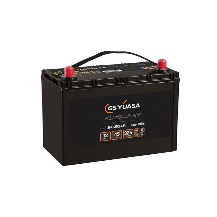 AKUMULIATORIUS YUASA HJ-S46B24R   45AH AGM ( +/- ) ( skaityti prekės aprašymą )