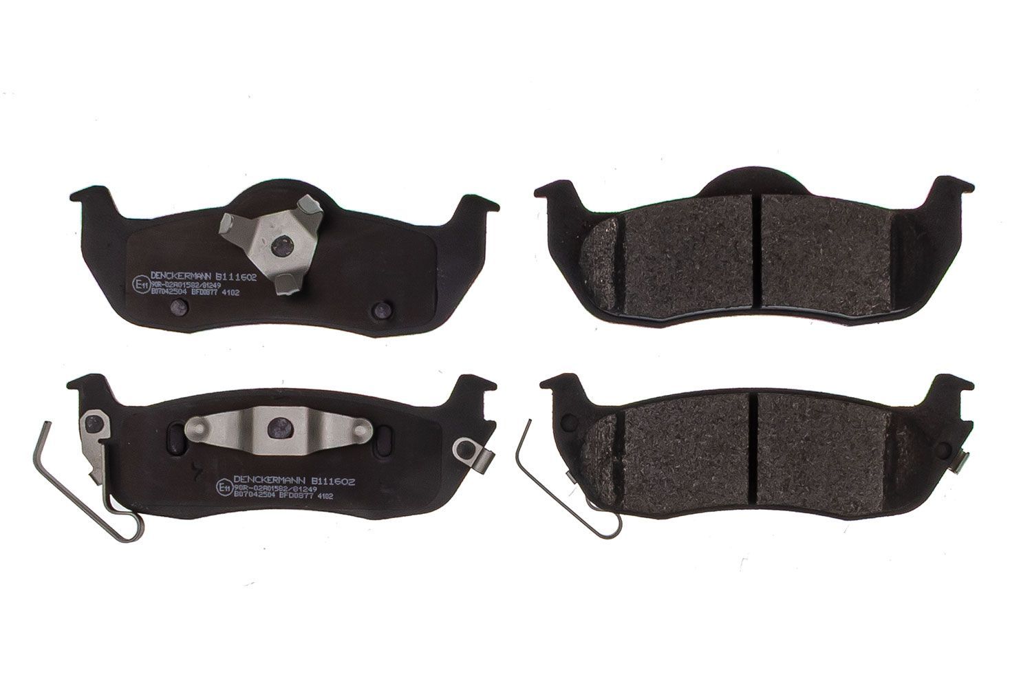 Stabdžių trinkelių rinkinys, diskinis stabdys DENCKERMANN B111602