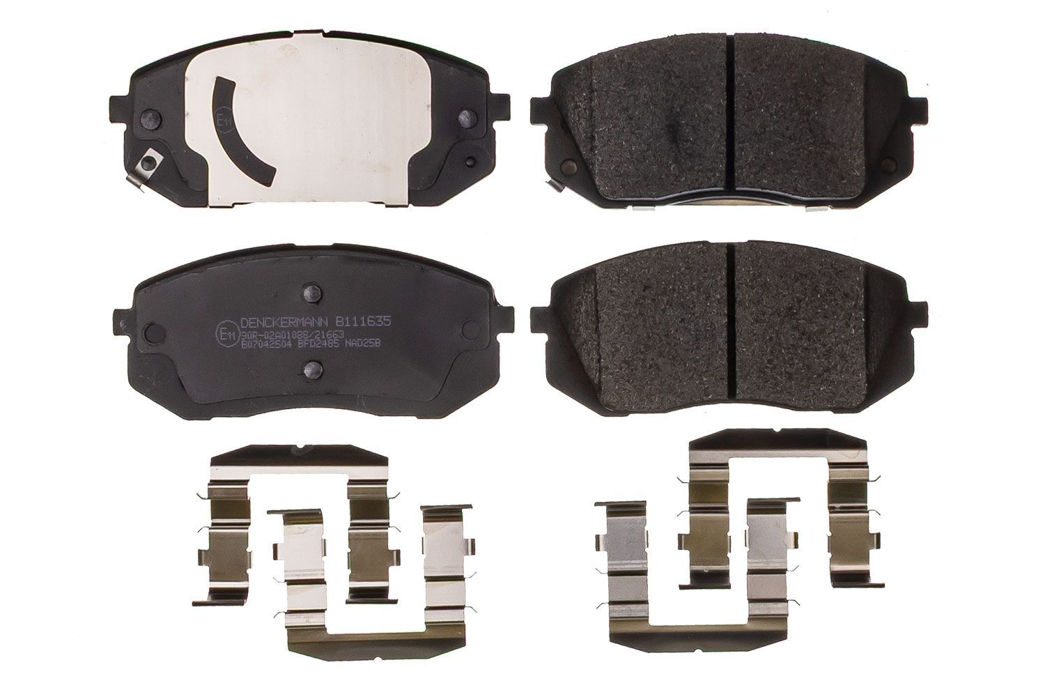 Stabdžių trinkelių rinkinys, diskinis stabdys DENCKERMANN B111635