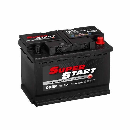 Akumuliatorius  SUPERSTART 75Ah 670A  -/+ ( skaitykite prekės aprašymą )