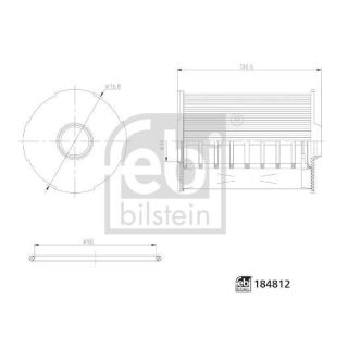 Alyvos filtras FEBI BILSTEIN 184812