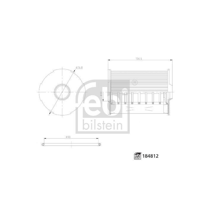 Alyvos filtras FEBI BILSTEIN 184812