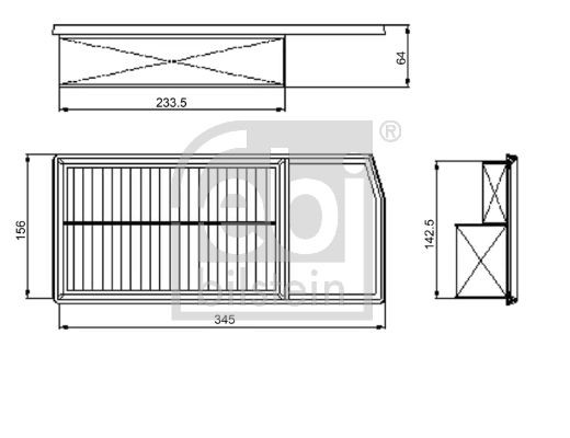 Oro filtras FEBI BILSTEIN 101664