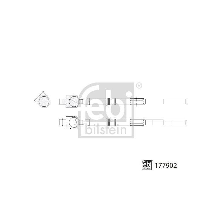Vidinė skersinė vairo trauklė FEBI BILSTEIN 177902