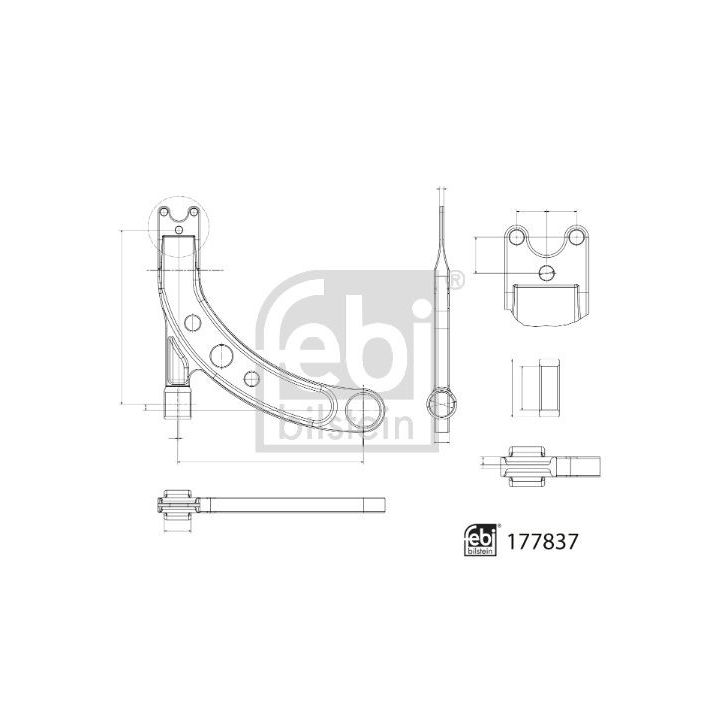 Vikšro valdymo svirtis FEBI BILSTEIN 177837