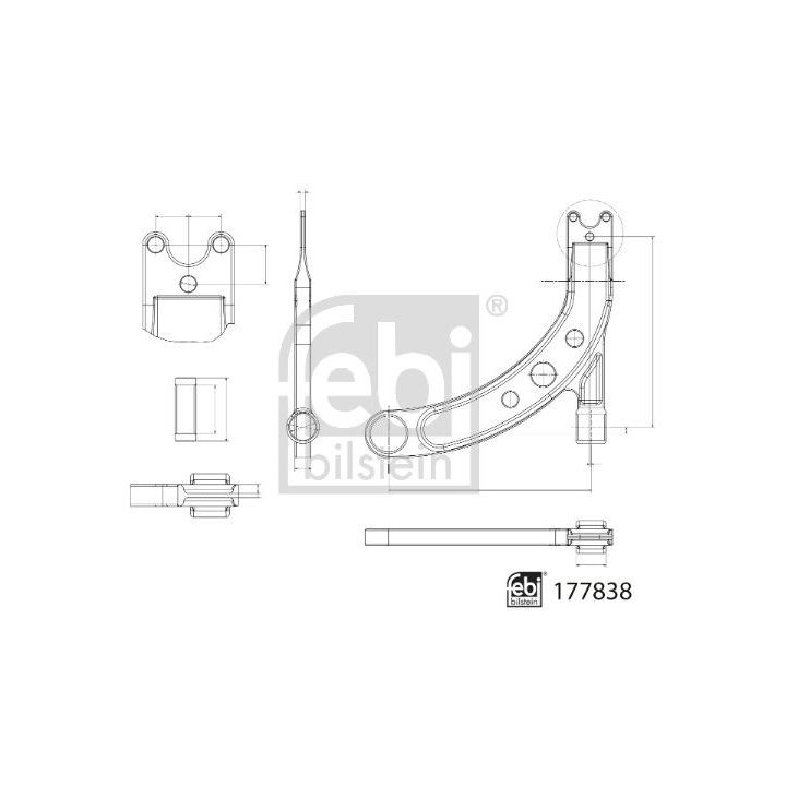 Vikšro valdymo svirtis FEBI BILSTEIN 177838