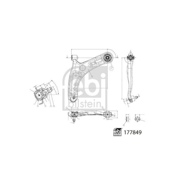 Vikšro valdymo svirtis FEBI BILSTEIN 177849