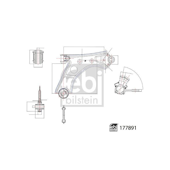 Vikšro valdymo svirtis FEBI BILSTEIN 177891
