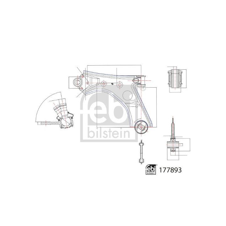 Vikšro valdymo svirtis FEBI BILSTEIN 177893