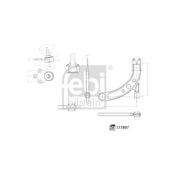 Vikšro valdymo svirtis FEBI BILSTEIN 177897