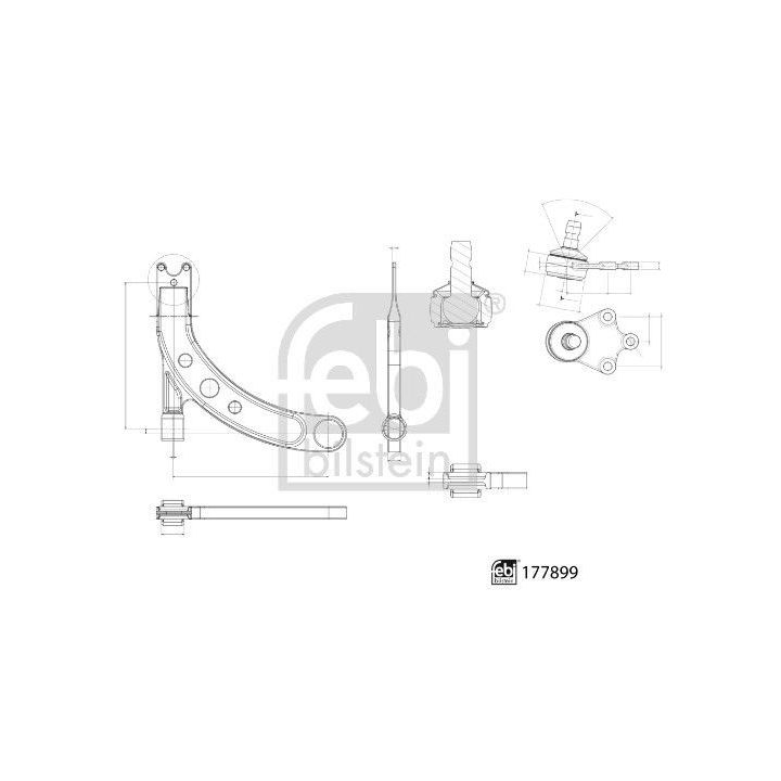 Vikšro valdymo svirtis FEBI BILSTEIN 177899