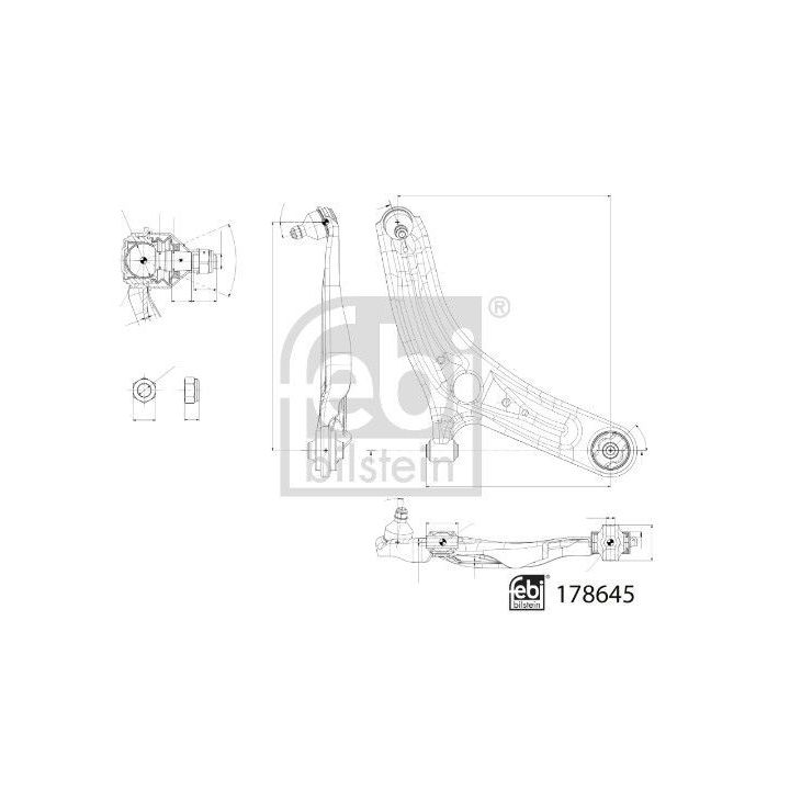 Vikšro valdymo svirtis FEBI BILSTEIN 178645