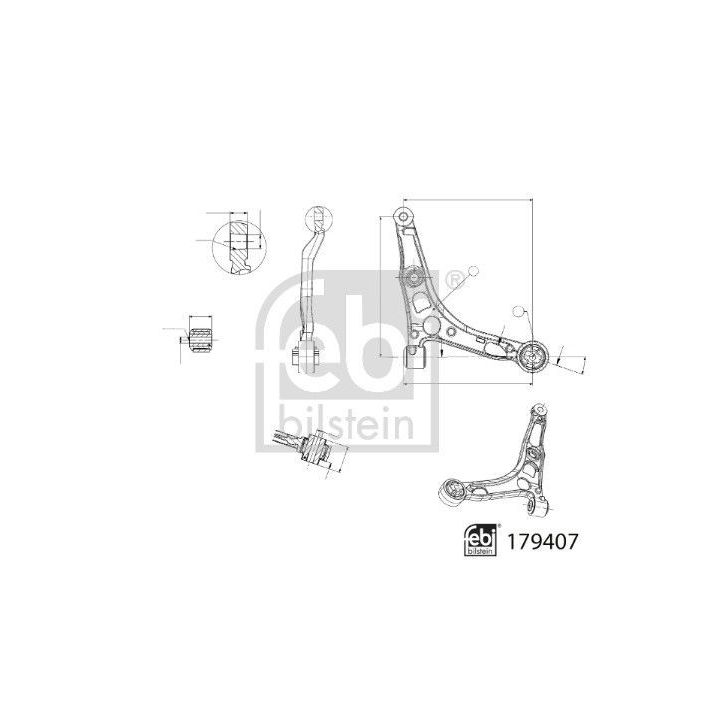 Vikšro valdymo svirtis FEBI BILSTEIN 179407