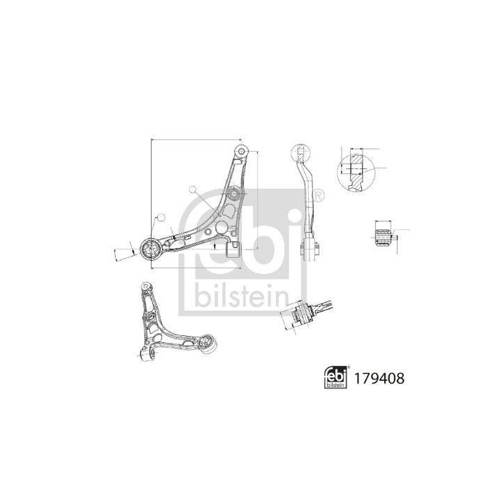 Vikšro valdymo svirtis FEBI BILSTEIN 179408
