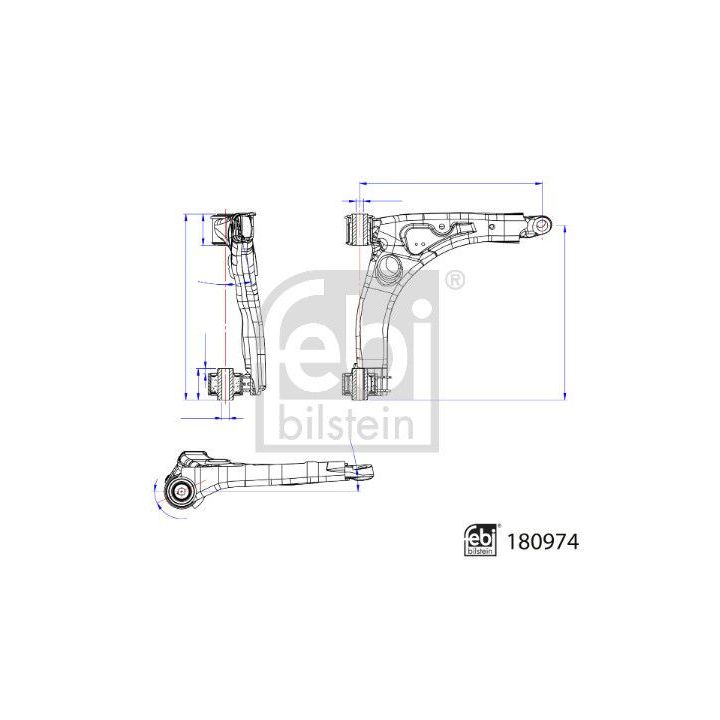 Vikšro valdymo svirtis FEBI BILSTEIN 180974